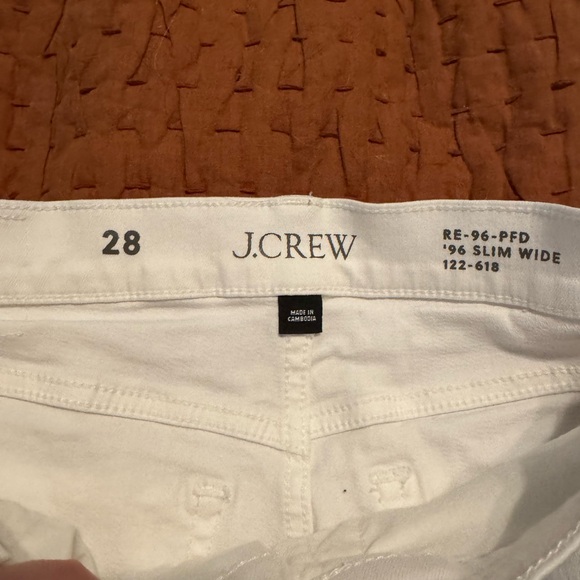 J. Crew Women's White Slim-Wide Jean - Picture 8 of 8